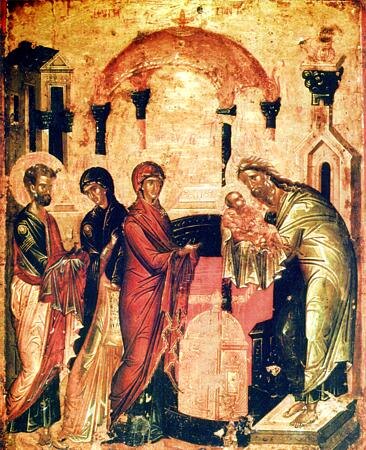 Икона праздника Сретение Господне