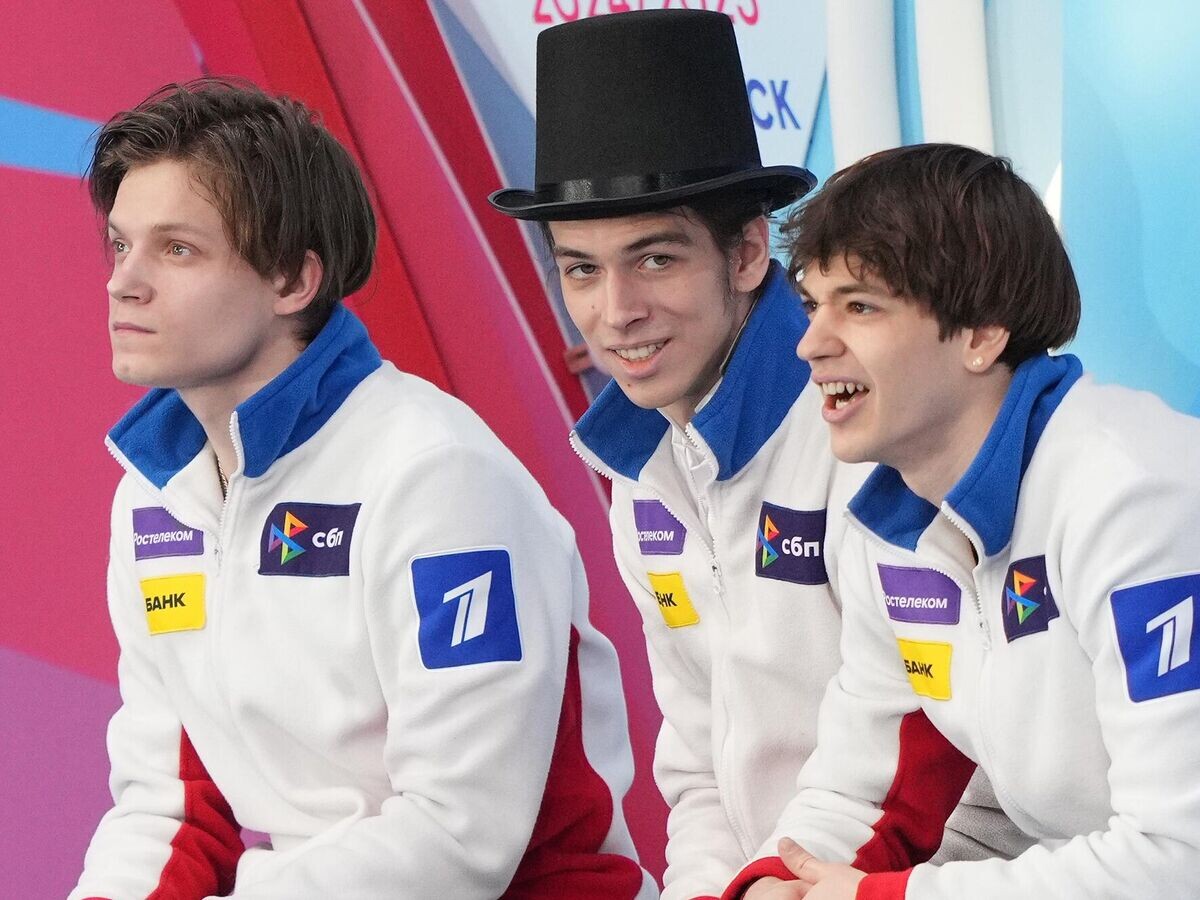    Евгений Семененко, Пётр Гуменник и Владислав Дикиджи© РИА Новости / Александр Вильф