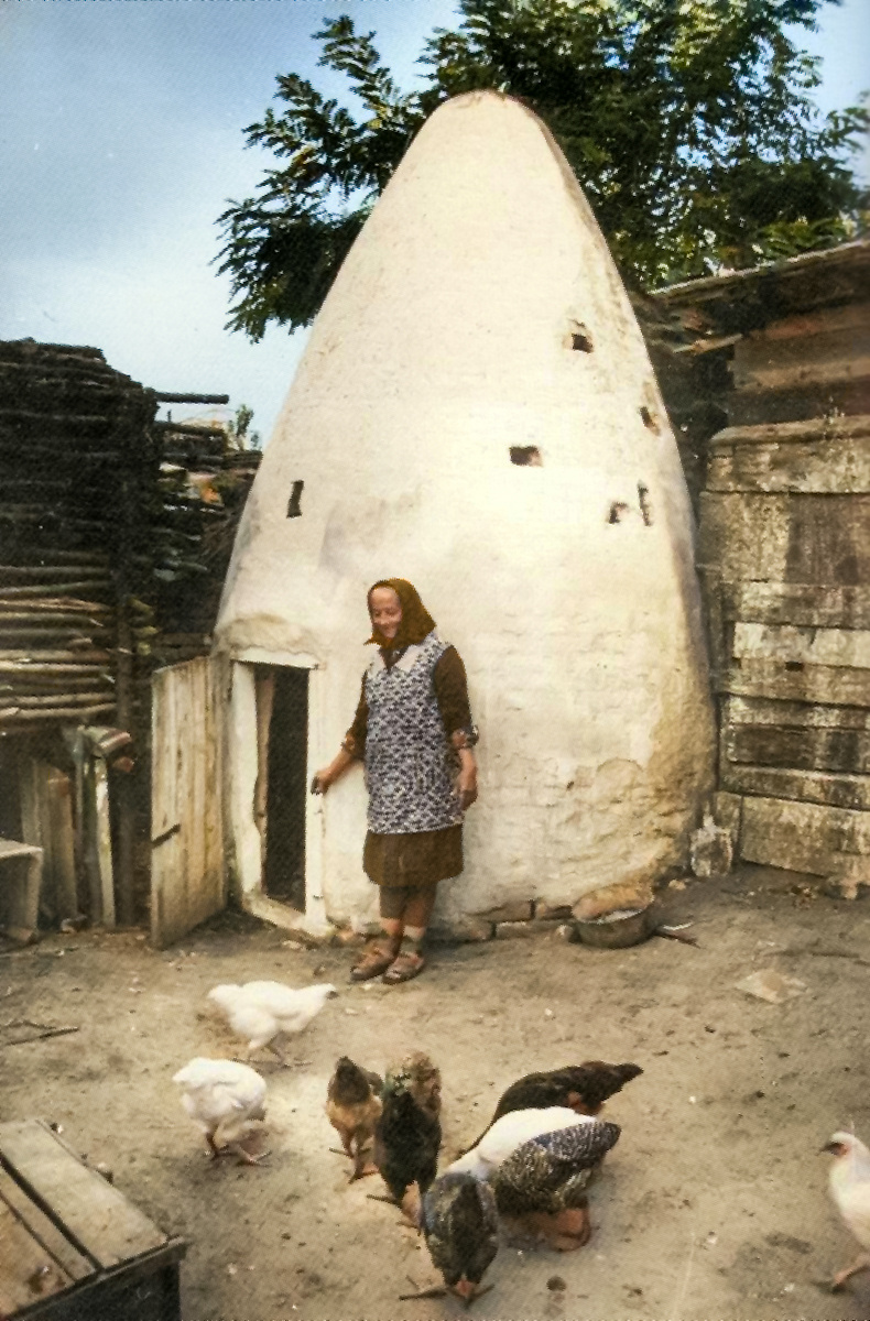 Необычный курятник в венгерской деревне, 1978 год