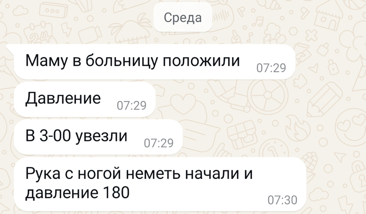 Брат с утра сообщил