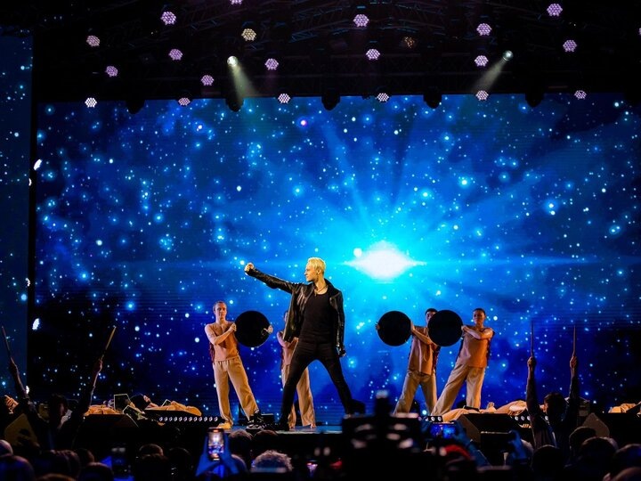 На фестивале  «Своих не бросаем» в прошлом году. Из интернета 