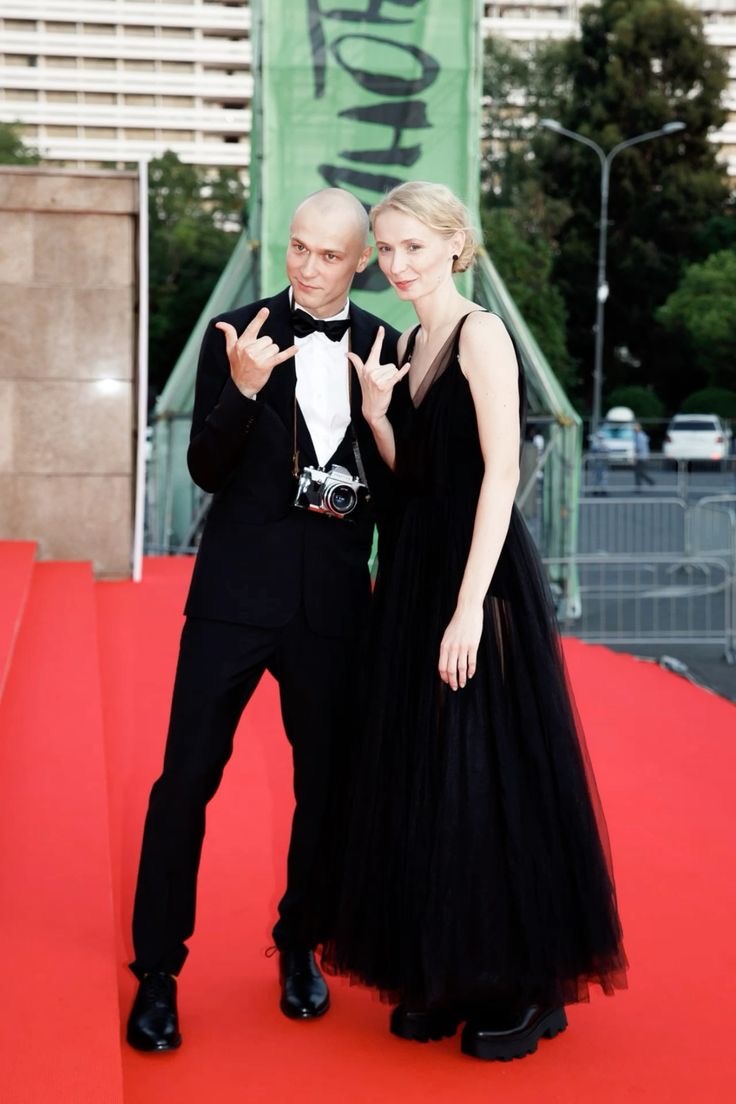 Юрий Борисов с супругой Анной Шевчук