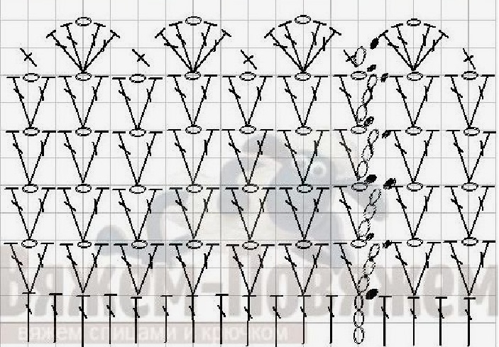 Схема к юбочке.. На кукулку справа