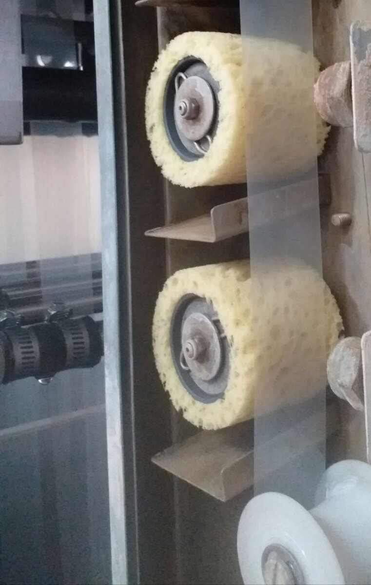 Поролоновые валики для снятия сажевого слоя на проявочной машине