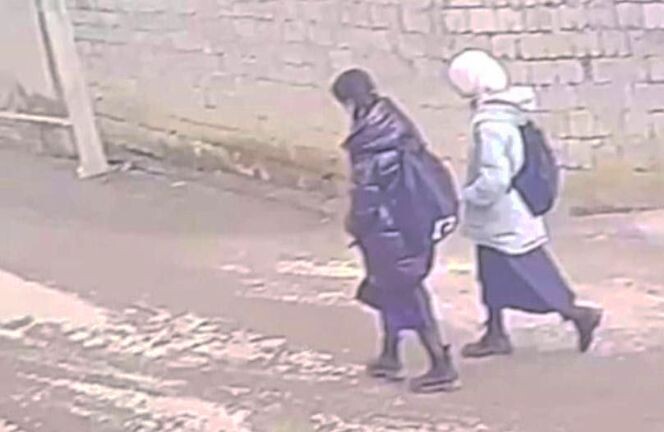 Девочек зафиксировали видеокамеры