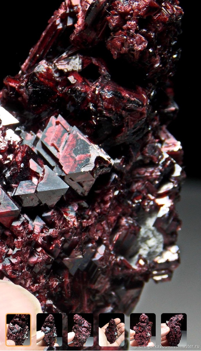 Фото техногенной шпинели с сайта Ярмарка Мастеров