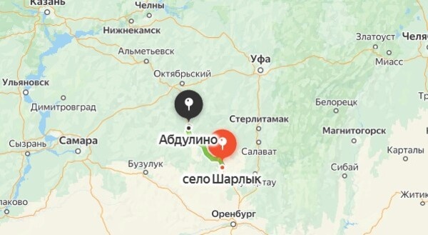    Из-за метели ограничено движение на трассе Абдулино - Шарлык в Оренбургской области