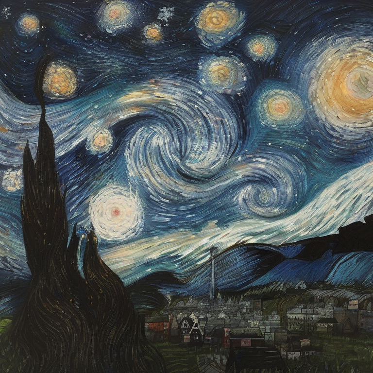 «Звёздная ночь» (нидерл. De sterrennacht) Винсента Ван Гога