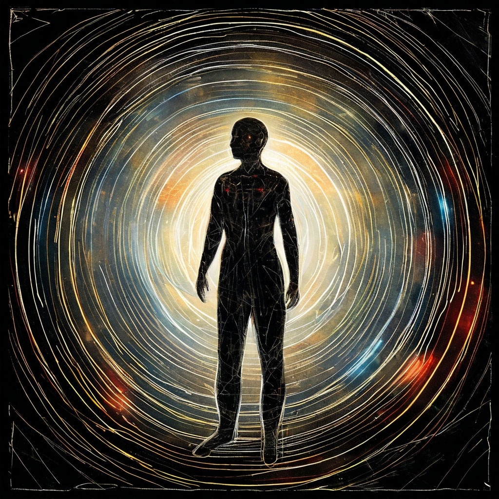 «Аура человека», – гласила подпись. Рисунок от Яндекс GPT