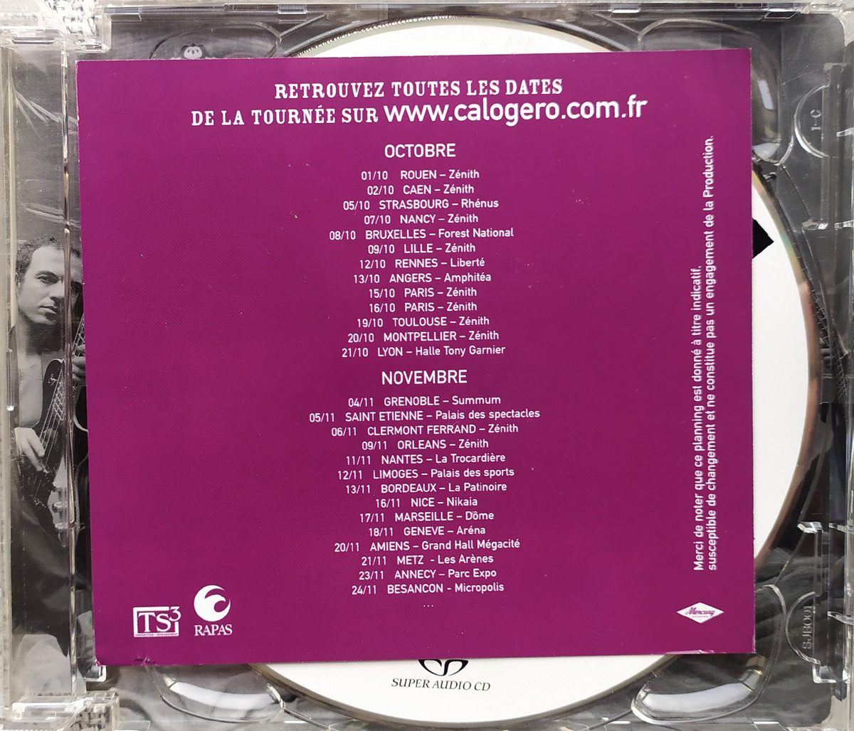 Calogero ".Calog3ro" SACD 5.1 - tour