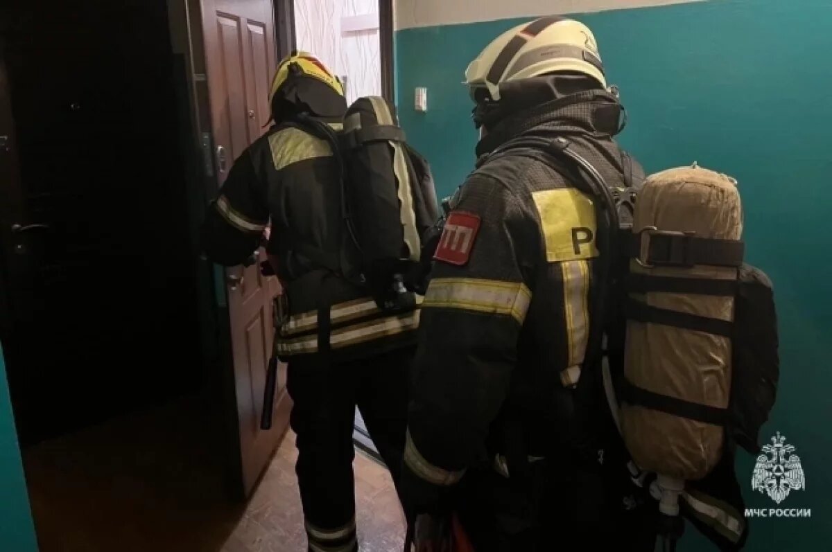    В Новомосковске при пожаре на ул. Генерала Белова пострадал мужчина