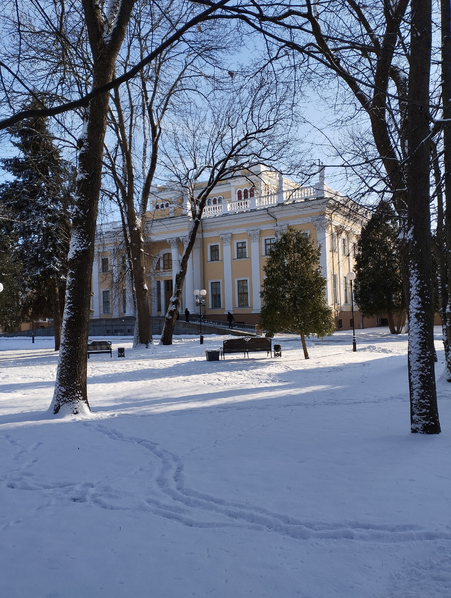 Центральная часть дворца, заложенная Румянцевым