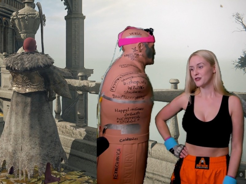    Стримерша забила всех боссов в Elden Ring, играя на боксёрском манекене