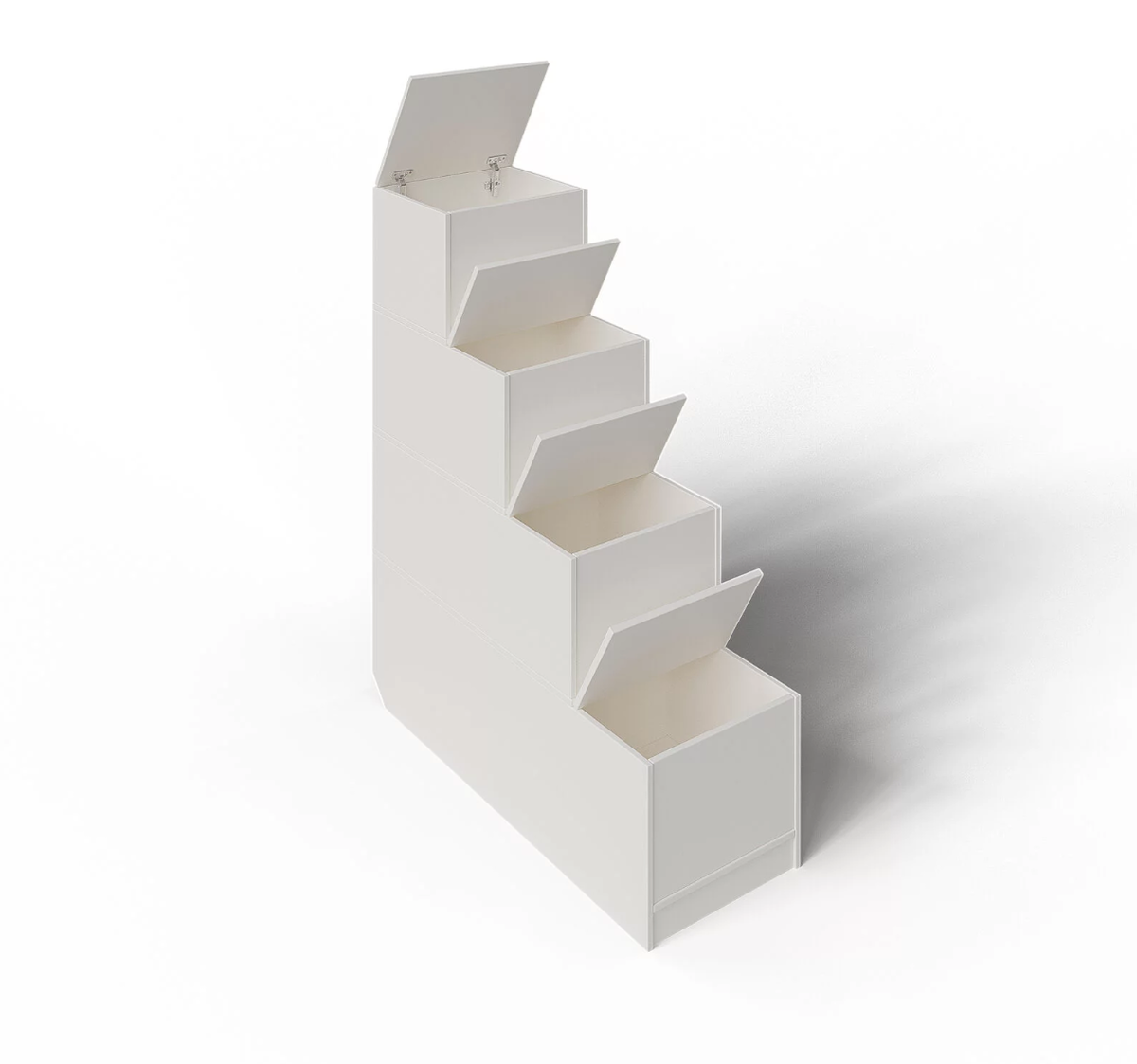 Вид с открытыми ящиками.