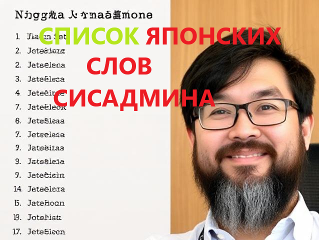 Самые употребляемые японские слова системного администратора.