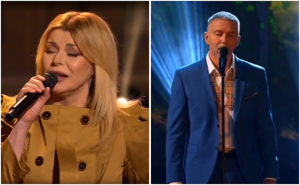 Лада Дэнс и Серёга. Фото: скриншот шоу "Три аккорда" от 16.02.2025 (Первый канал)