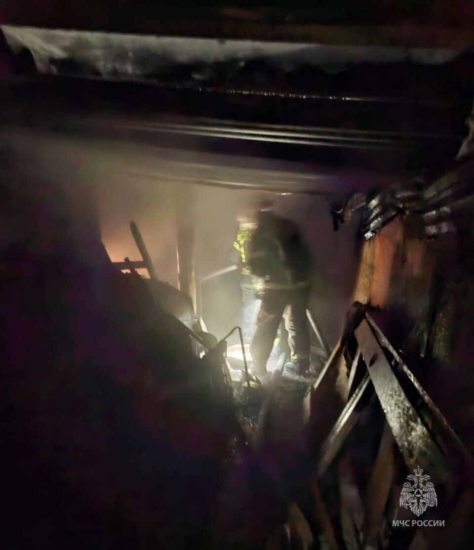    Пожар в Камне-на-Оби. Источник: МЧС Алтайского края