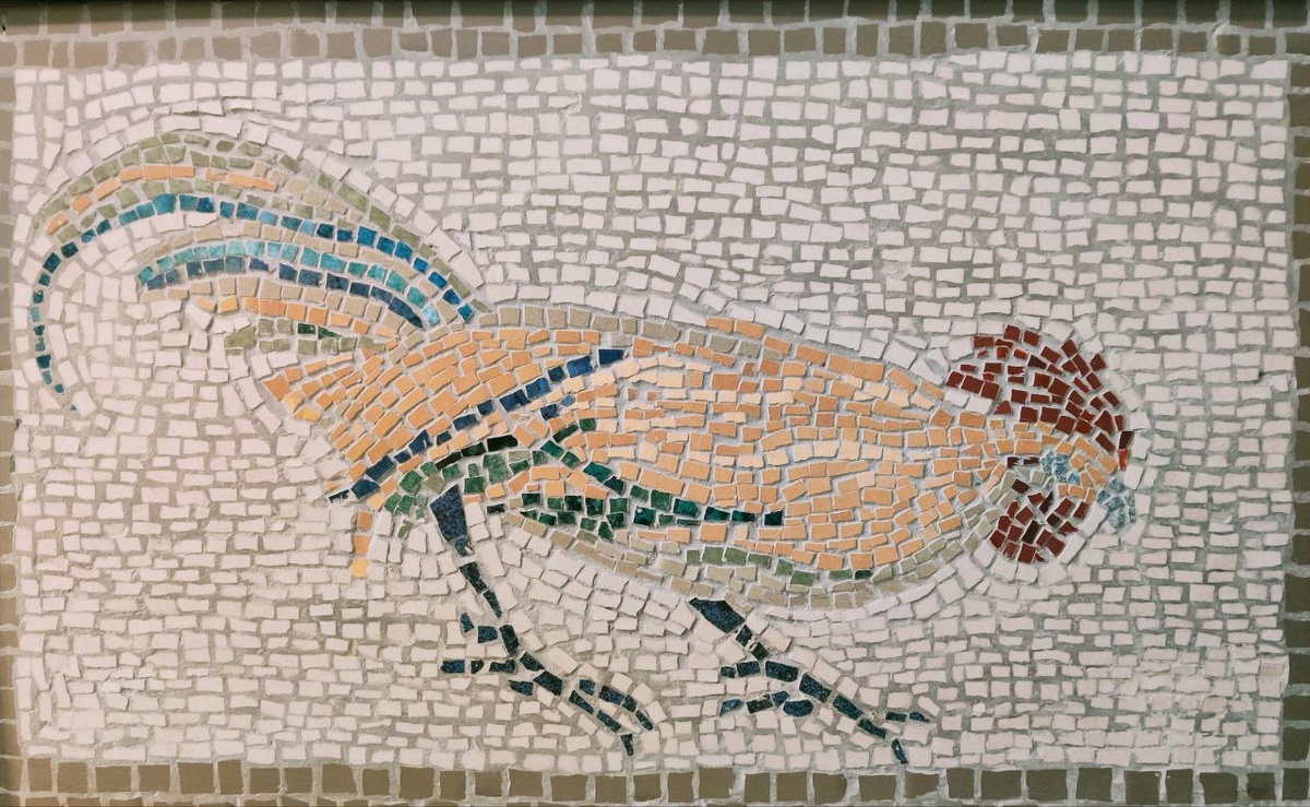 Художественная мозаика Натальи Давыдовой по мотивам античного артефакта