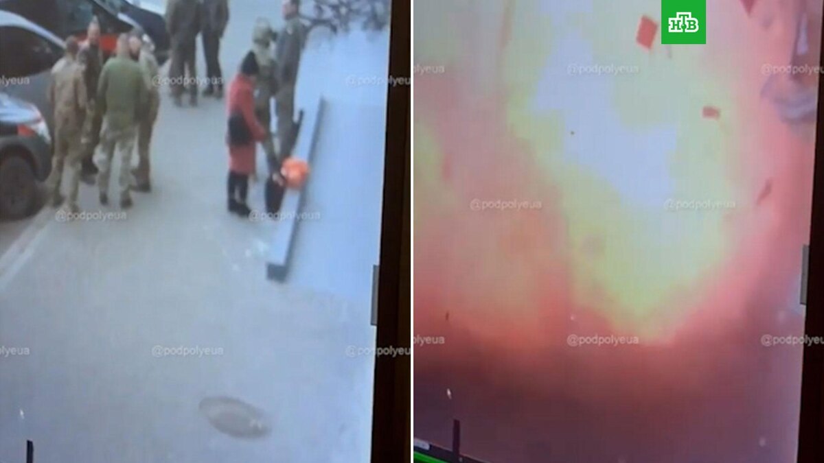    Опубликовано видео подрыва толпы украинских военных в Николаеве