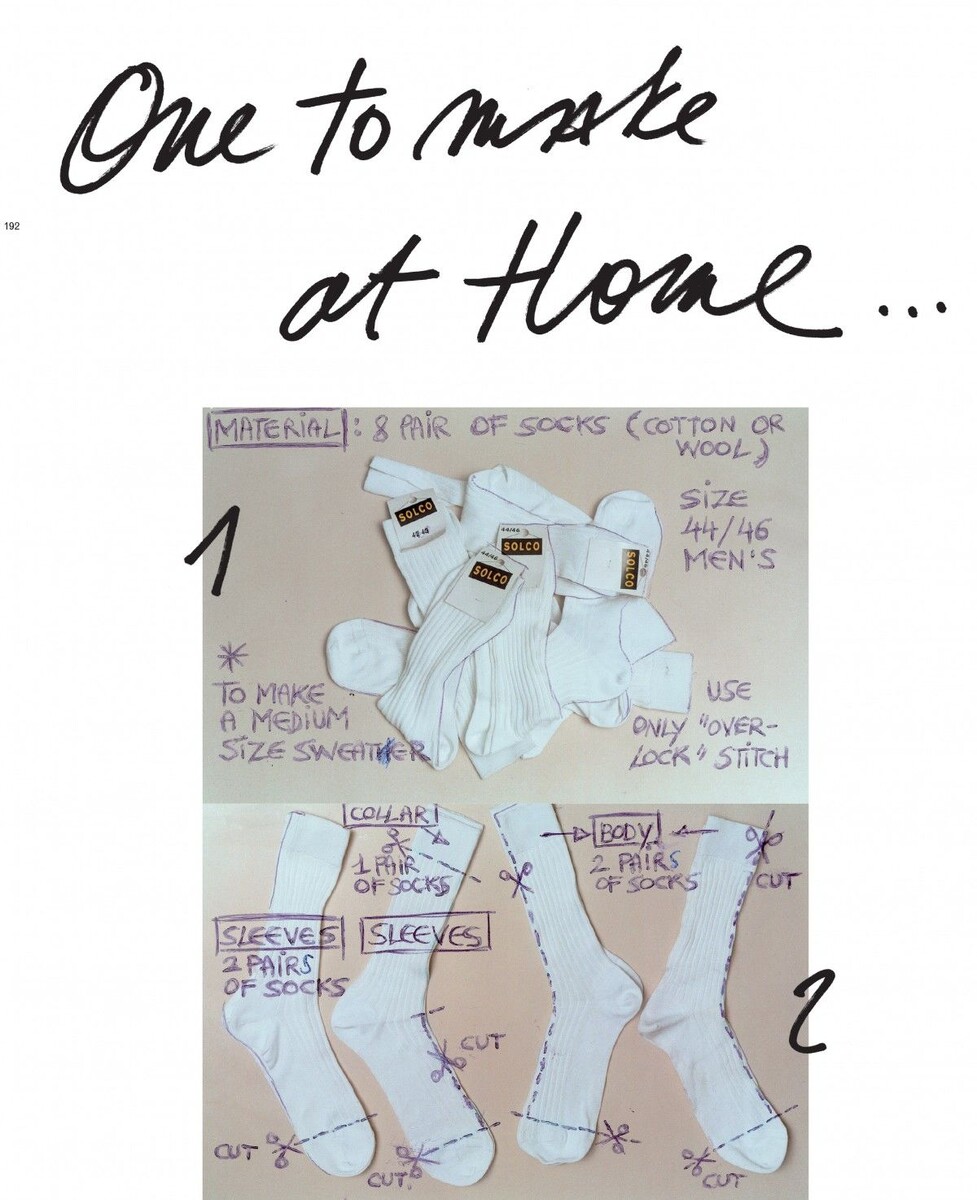 Инструкция Мартина Маржелы по созданию свитера из носков 
для A Magazine