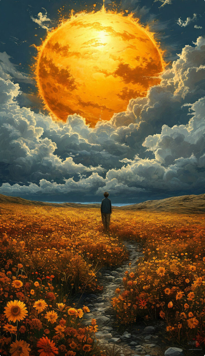 Поле с цветами…