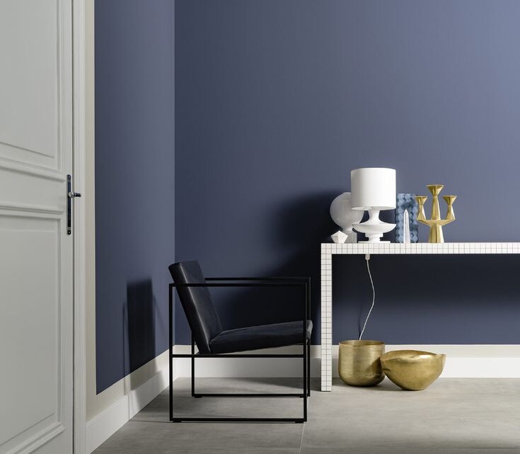 Глубокоматовая краска в интерьере