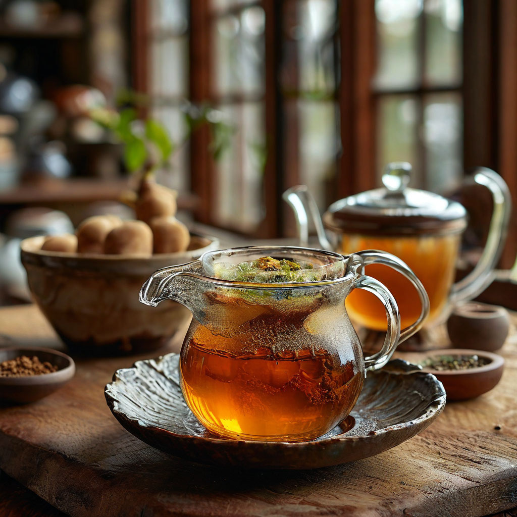 Чайного гриба (Кефирный гриб), который идеально подходит для расслабления и медитации. Этот напиток не только вкусный, но и полезный для здоровья! 