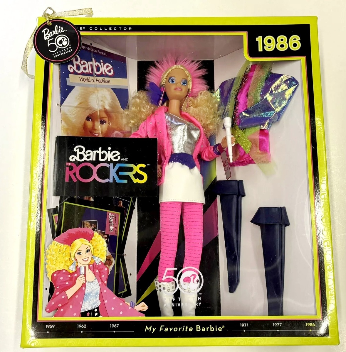 Коллекционная кукла Барби и Рокеры 1986 репродукция Barbie & The Rockers 1986 Repro