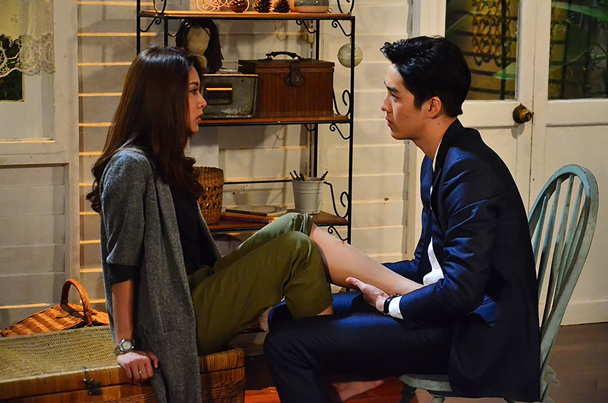 Кадр из дорамы "Каменное сердце"