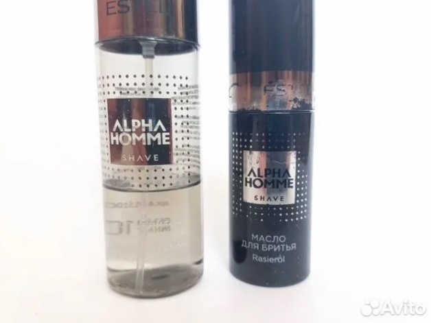 Остатки лосьона после бритья для чувствительной кожи и масла для бритья Аlpha Homme от Estel.