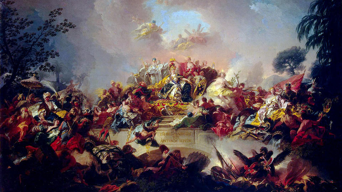 Таким представляли правление императрицы художники её времени