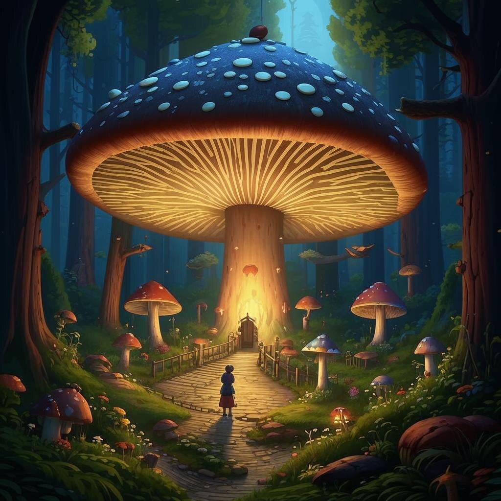 Как я ночевал под большим грибом