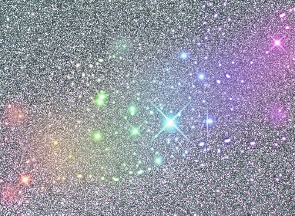 Серебристый, искрящийся, переливающийся энергетический поток Архангела Метатрона.