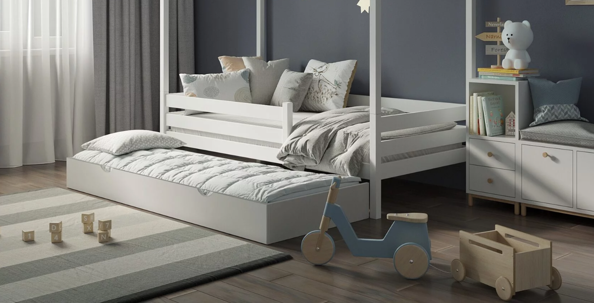 Вариант исполнения и конструкции выдвижного спального места от Детская.Онлайн