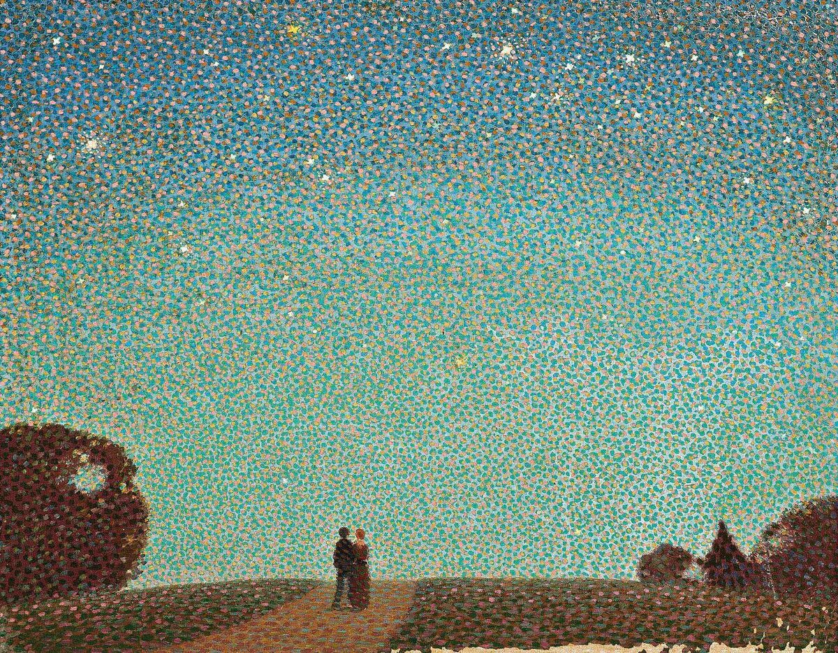 Работа Клода Френсиса Барри «За горизонтом – ноктюрн из Джерси», 1948