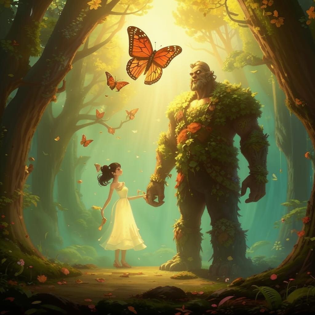 Как великан женился на бабочке