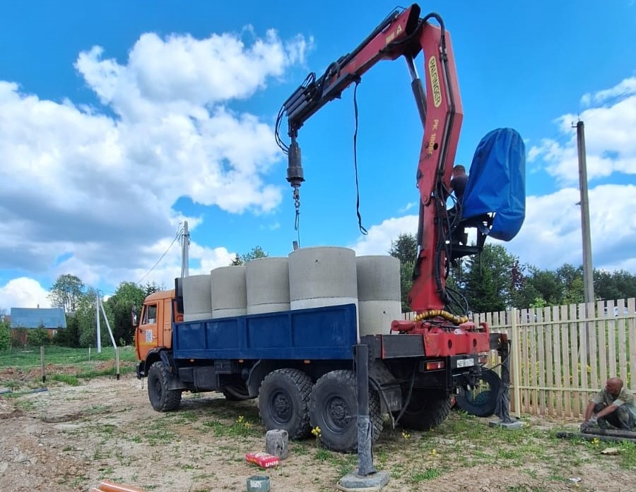 Манипулятор с возможностью бурения и установки колец