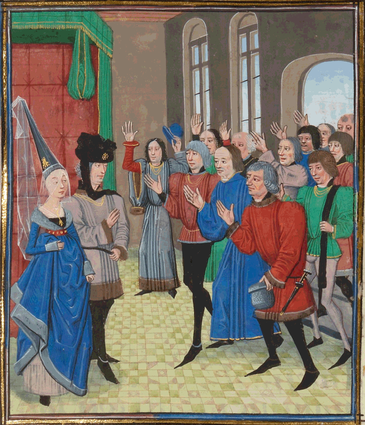 Жители Нанта присягают Жану IV де Монфору