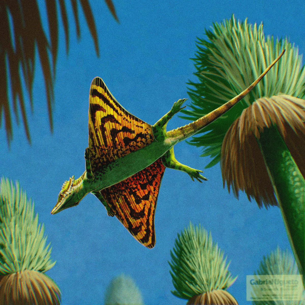 Реконструкция вейгельтизавра от Габриэля Угуэто