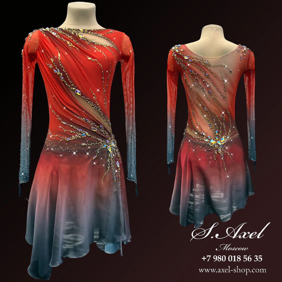 Платье ,,Phonique’’ для фигурного катания для выступлений 