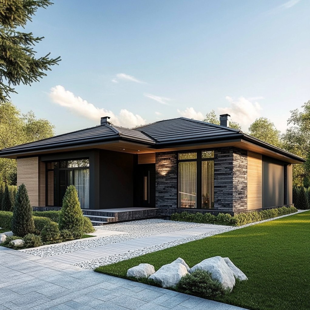 Одноэтажный дом 103м2