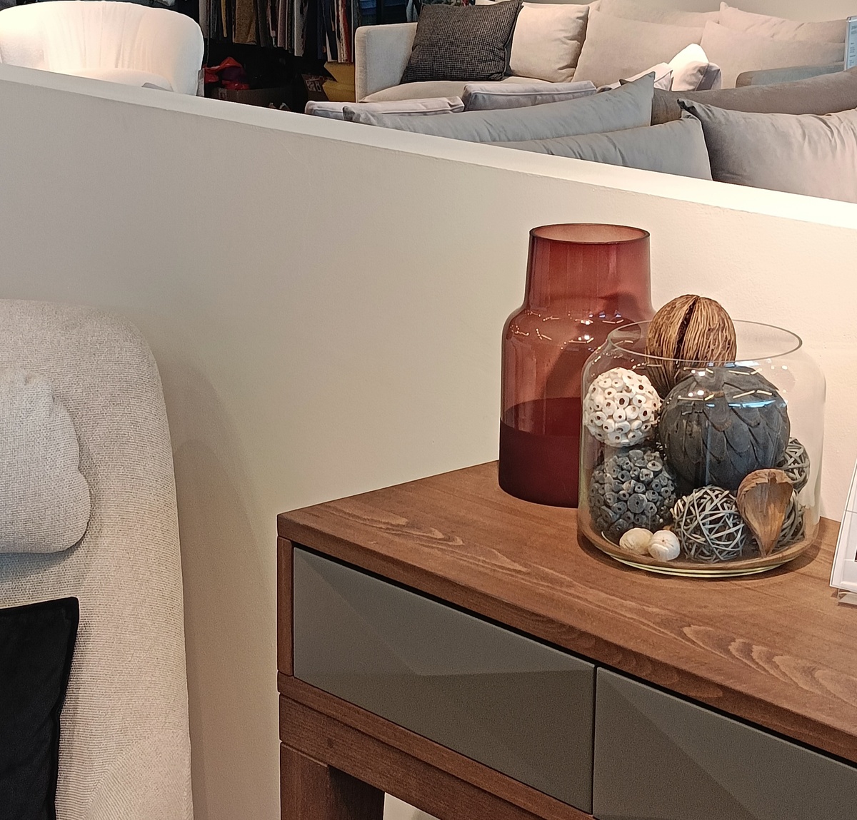 Интересный декор. 