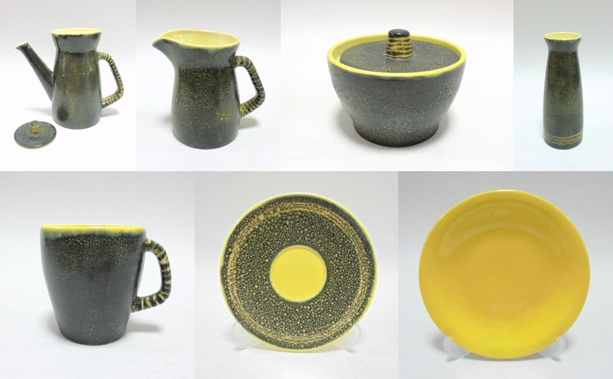 Предметы сервиза "Европейский" (с декором из вспениной глазури). Государственное бюджетное учреждение культуры Тверской области "Тверская областная картинная галерея".  Листайте галерею вправо.