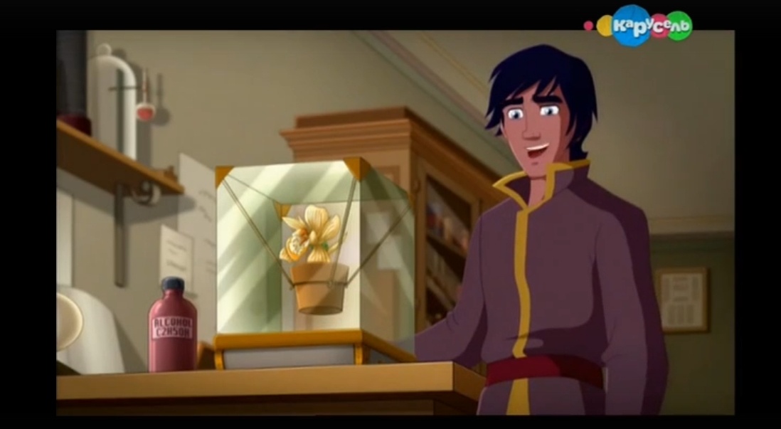 Цвет волос Немо на грани чёрного, но при просмотре и сравнении с другими персонажами отчётливо видно — они синие (Кадр из мультфильма)