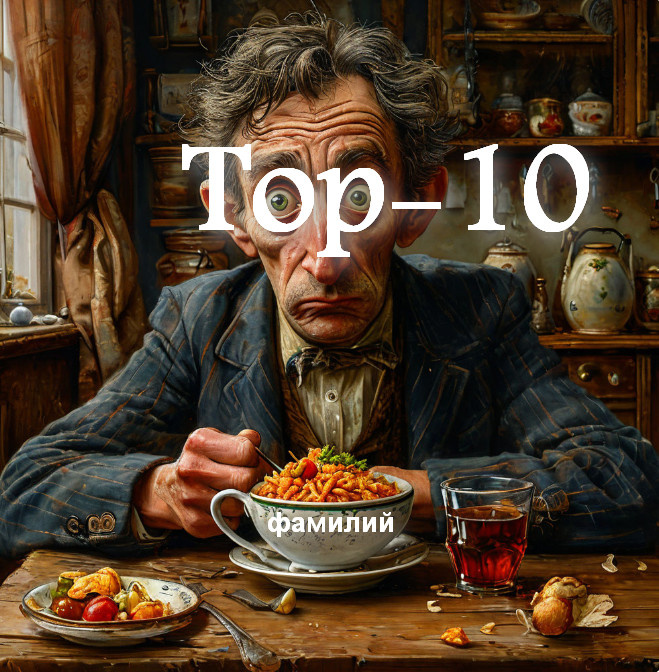 Топ-10 фамилий-прозвищ в русской классической литературе