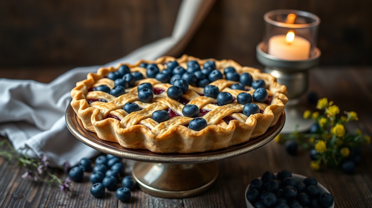Черничный пирог с хрустящей решёткой – любимый летний десерт 🫐 🥧