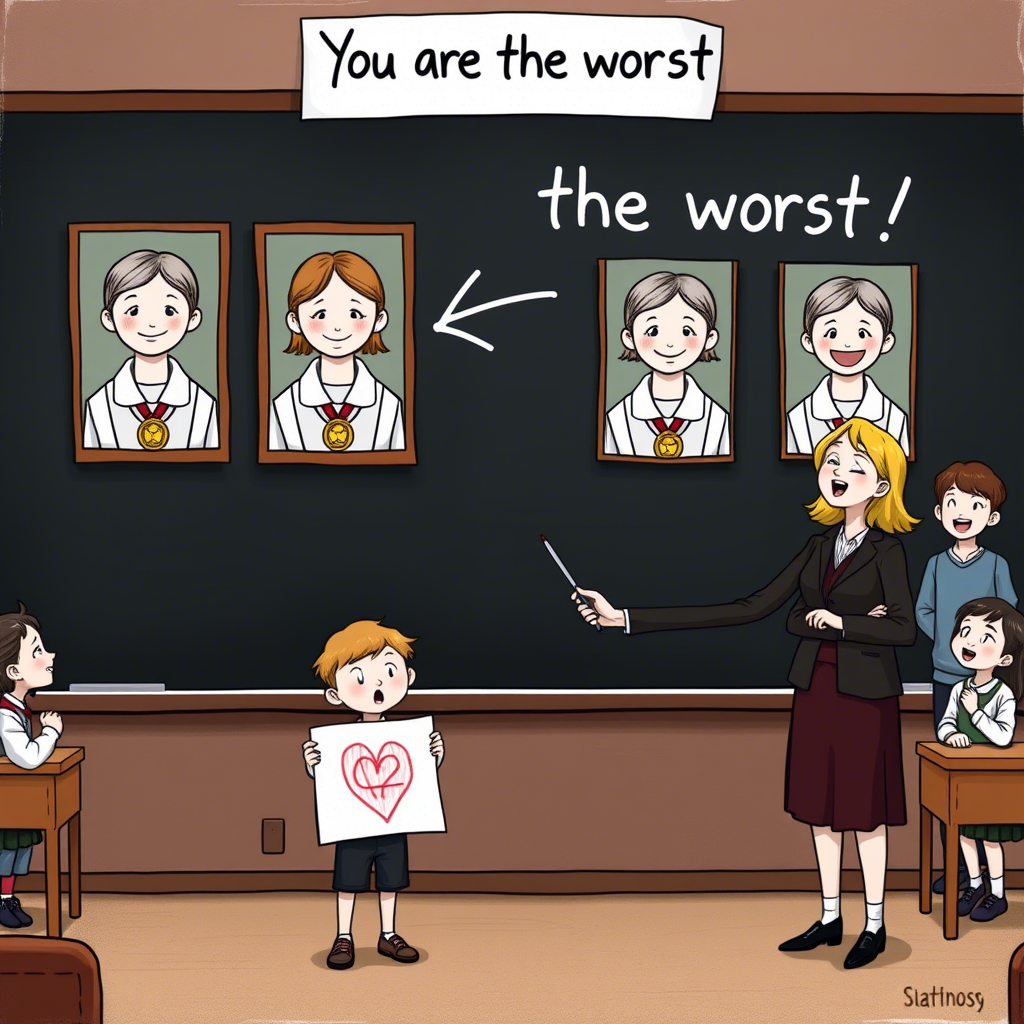 Промт автора: - Сравнение: тень чужого успеха