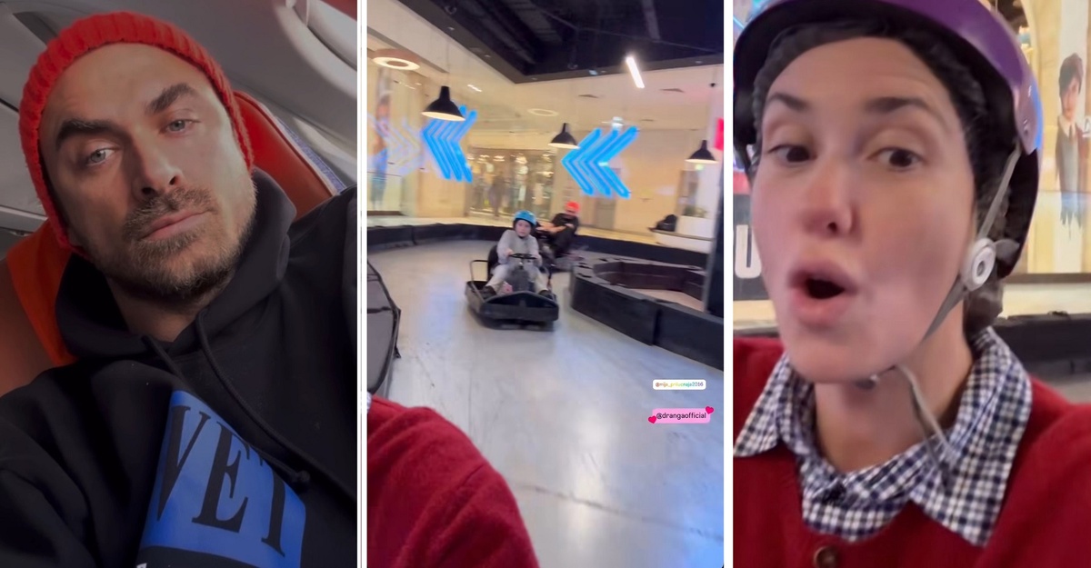 Агата Муцениеце постоянно показывает своего мужика Петра Дрангу. Фото: социальные сети.