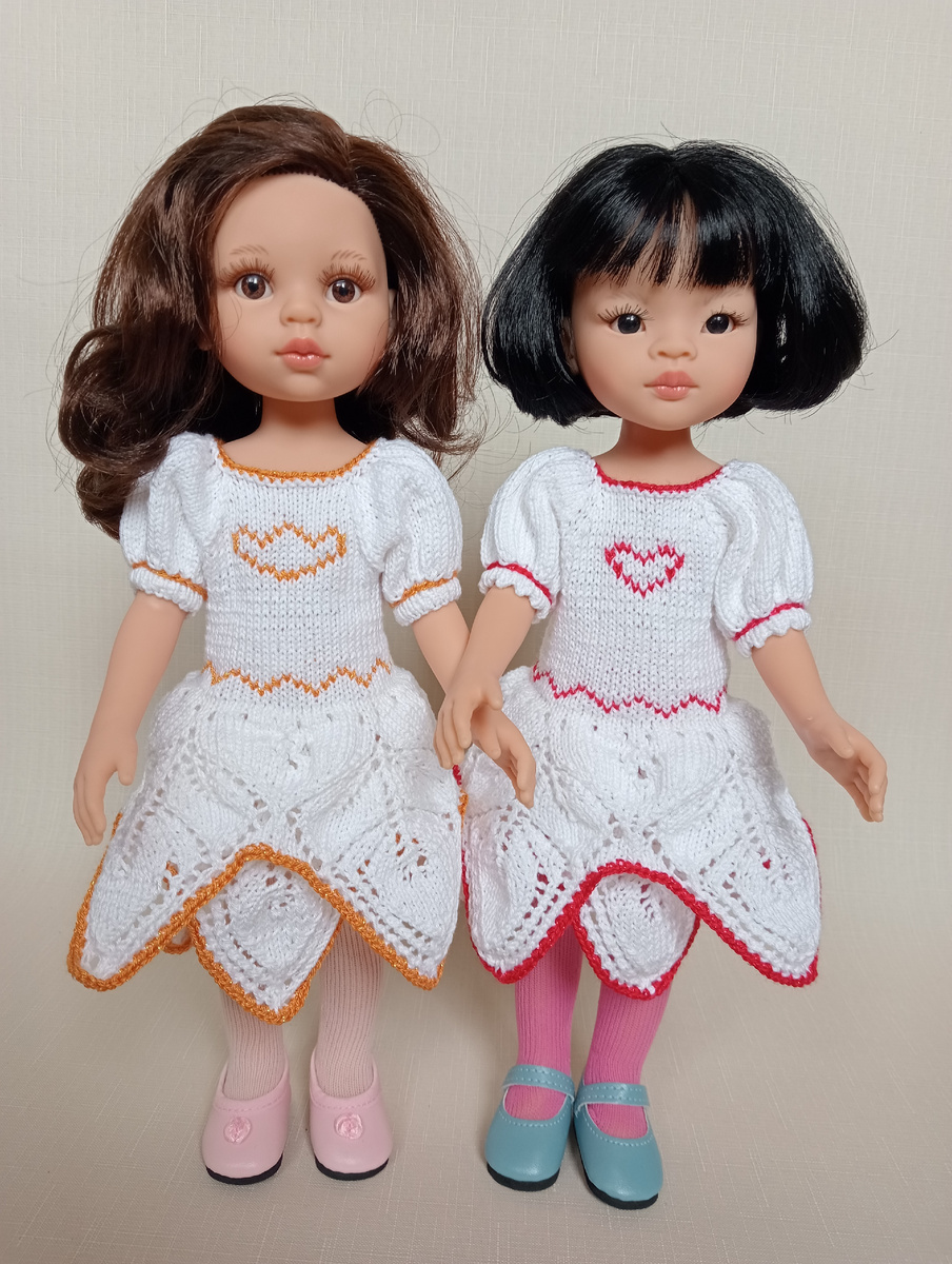 Платья для куклы Паола Рейна два варианта