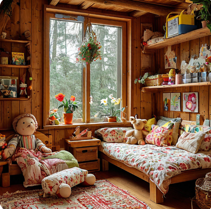 Загадку сама придумывала сама!Ответ уже придумала  тоже!